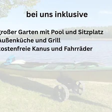 An Der Mueritz - Grosser Garten Mit Pool - Aussenkueche Und Grill - Kanus Und Fahrraeder Kostenfrei *
